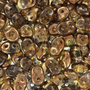 SuperDuo kralen 2.5x5mm Luster Bronze 1/2 - Topaz